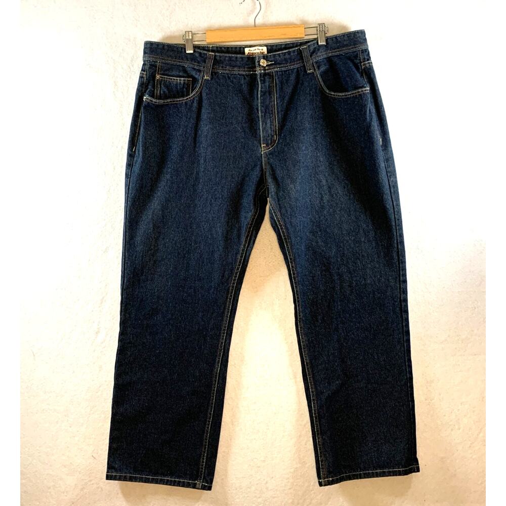 Vintage Y2K Ablanche Mens Jeans 44x32 Dark Wash Blue Baggy Street Workwear